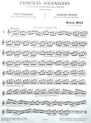 Exercices Journaliers, after Terschak for Saxophone by Marcel Mule Vintage