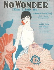 No Wonder (That I Love You) Sheet Music 1924 Benny Davis Joe Burke Ukulele