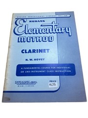 VTG 1933 Rubank Elementary Method Clarinet Music Lesson Instruction Book Wear