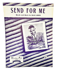 Send For Me Nat King Cole Sheet Music 1957