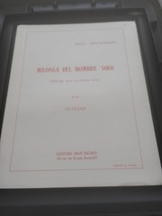 Vtg Maldonado&rsquo;s Milonga del Hombre Solo classical guitar Sheet Music Rare Music