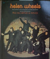 Vintage sheet music: Goodbye Yellow Brick Road, Helen Wheels + 4 more