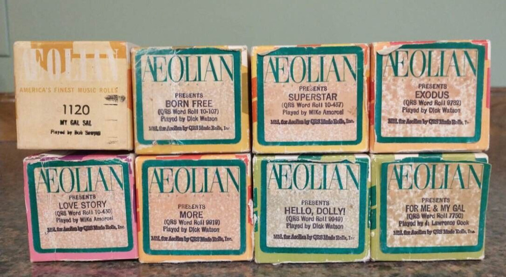 AEOLIAN QRS Word Player Piano Rolls PICK FROM LIST – ASSORTED TITLES ALL TESTED