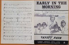VANITY FAIR – Early In The Morning – Sheet Music – 1969