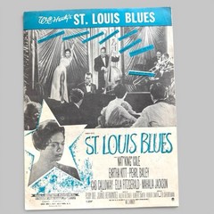 WC Handy St Louis Blues Sheet Music 1958 Eartha Kitt Nat King Cole Jazz Blues