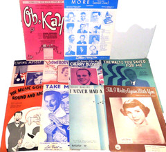 Lot of 146 Pieces Of Vintage 1930&rsquo;s-1950&rsquo;s Sheet Music / song books from movies+