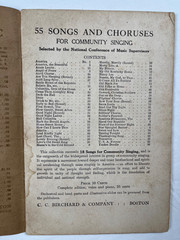 1917 WWI Songbook I Hear America Singing 55 Songs & Choruses C.C. Birchard VG