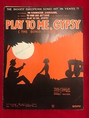 VTG Sheet Music Play To Me, Gypsy The Song I Love by Jimmy Kennedy & Karel Vacek