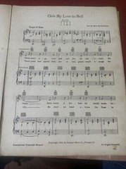 Give My Love to Nell – Arr Mort H. Glickman – Sheet Music 1935