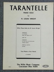 Tarantelle Piano Solo by N. Louise Wright