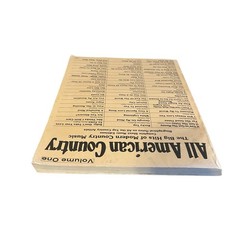 All American Country Music Song Book Volume One Creative Concepts Vintage