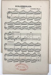 1871 1st Edition Orchestra Score & 15 Parts SCHLUMMERLIED Constantin Burgel HARP