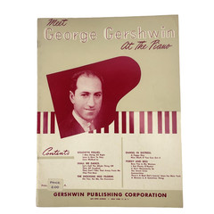 Meet George Gershwin At The Piano Songbook Gershwin Publishing Jazz Vtg USA