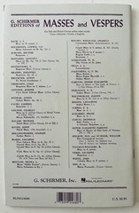 Coronation Mass by Mozart Choral Music Book SATB & Bass Soli Piano G Schirmer