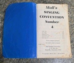 Mulls Singing Convention Number 4 Vintage Blue Songbook Hymnal Sheet Music