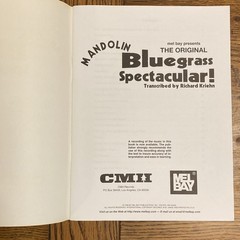 The Original Bluegrass Spectacular MANDOLIN Transcribed by RICHARD KRIEHN MelBay