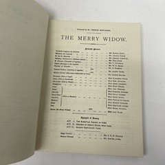 Franz Lehar: The Merry Widow (Vocal Score) 1907 pbk