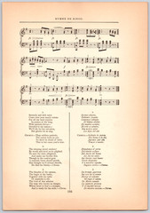 1894 Print Sheet Music Hymne de Riego National Air of Spain