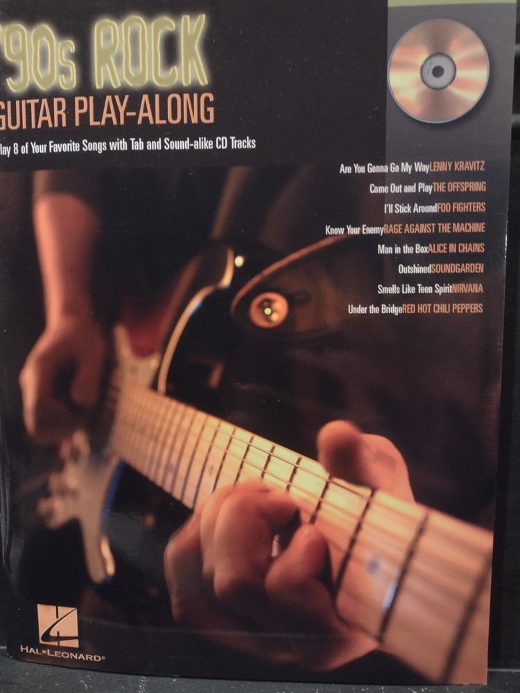 1990&rsquo;s Songbook 90&rsquo;s Rock Guitar Play Along: Volume 6 Tab & Notes W/CD Ex+++