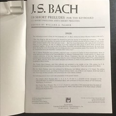 J. S. Bach 18 Short Preludes For The Keyboard