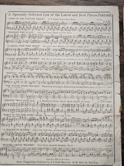 Antique 1901 Chariot Race or Ben Hur March Sheet Music E.T. Paull Lithograph