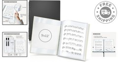 Versatile 9×12 Music Binder for Storage & Practice – Flexible Sheet Protectors