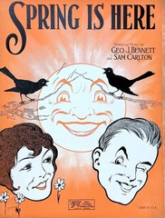 Spring Is Here Sheet Music George Bennett Sam Carlton 1926 Fox Trot Key of C