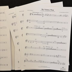 My Victory Won Todd Stalter Concert Band Complete Set Score Parts Grade 3.5