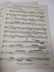 Herman Bellstedt Introduction and Tarantelle Cornet (Trumpet) Piano Sheet Music