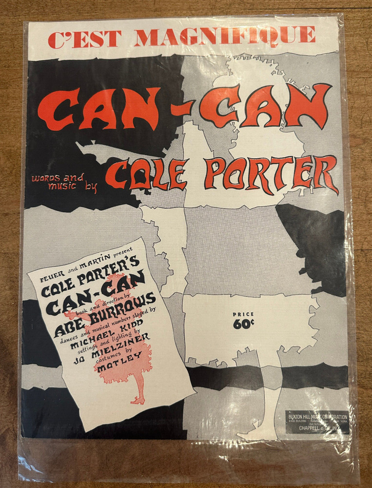 C&rsquo;EST MAGNIFIQUE Sheet Music ©1953 CAN-CAN by Cole Porter