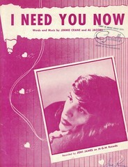 I NEED YOU NOW Piano Sheet Music, Uke Tabs & Lyrics 1953