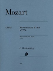 Mozart Piano Sonata in B Flat Major K570 Henle Urtext Solo Sheet Music Book