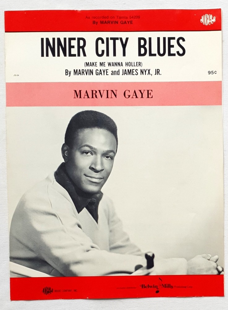 Marvin Gaye – Inner City Blues (Make Me Wanna Holler) – 1971 USA Sheet Music
