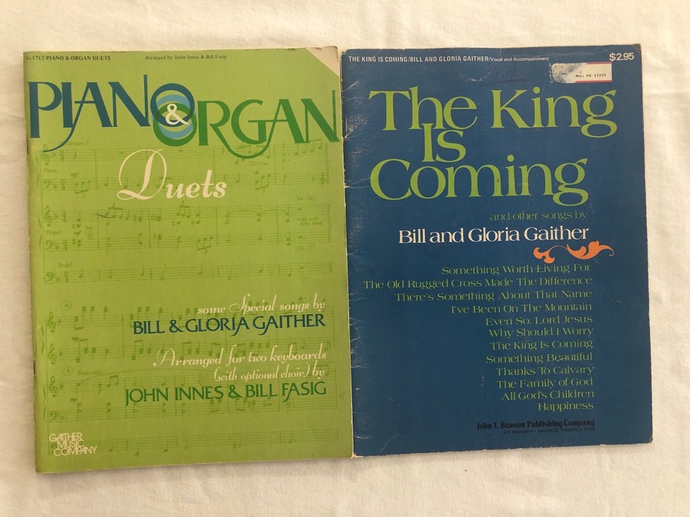 Bill Gaither Songbook Lot: Piano Organ Duets/The King Is Coming (Piano/Vocal)