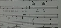 I Fought the Law Sheet Music – P/V/G – Clash, Sonny Curtis, Bobby Fuller