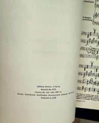 Tchaikovsky Piano Concerto No. 1 Peters Edition 3775 – Leipzig GDR – Immaculate