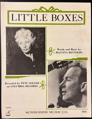 1963 PETE SEEGER « LITTLE BOXES » SHEET MUSIC – FOLK SONG