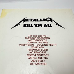 Metallica Kill ’Em All Guitar Tab Songbook 1990 Cherry Lane Music