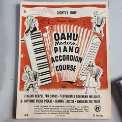 Vintage Accordian Sheet Music Books Swing Waltz 1950 OAHU X Series Lessons