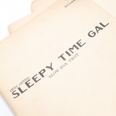 Sleepy Time Gal Slow Fox Trot Sheet Music Score Multiple Parts Frank Barry Arr