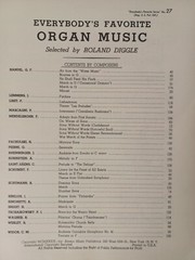 1929 Everybody&rsquo;s Favorite Organ Music by Roland Diggle Series No. 27 Vintage