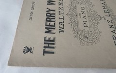 The Merry Widow Waltzes For Piano Franz Lehar 1925 Sheet Music