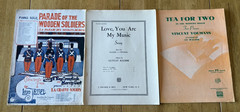 Mixed Lot of 51 Vintage Piano Solo Pieces. Mixed Genre. See all the photos.