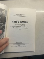 PHILHARMONIA Pocket Scores WEBERN Symphonie Op. 21 No. 368 Austria