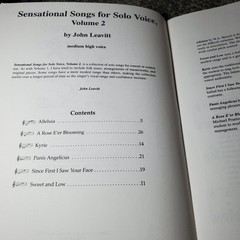 Sensational Songs for Solo Voice Vol 2 Medium High Voice John Leavitt Warner