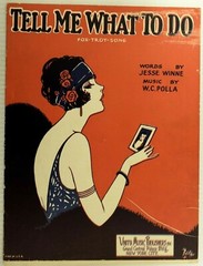 1924 Tell Me What To Do Winne & Polla Vintage Sheet Music M50
