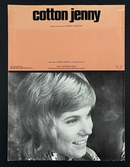 1971 Cotton Jenny Anne Murray Lightfoot Piano Vocal Guitar Vintage Sheet Music