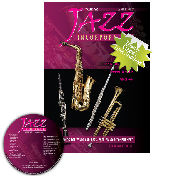 Jazz Incorporated Vol 2 for Clarinet Book CD Sheet Music Kerin Bailey