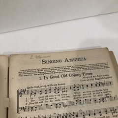 Vintage Singing America C. C. Birchard & Co. Boston Song & Chorus Book