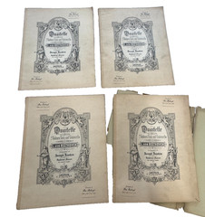 8 Antique Beethoven String Quartets Edition Peters Leipzig Complete Performance